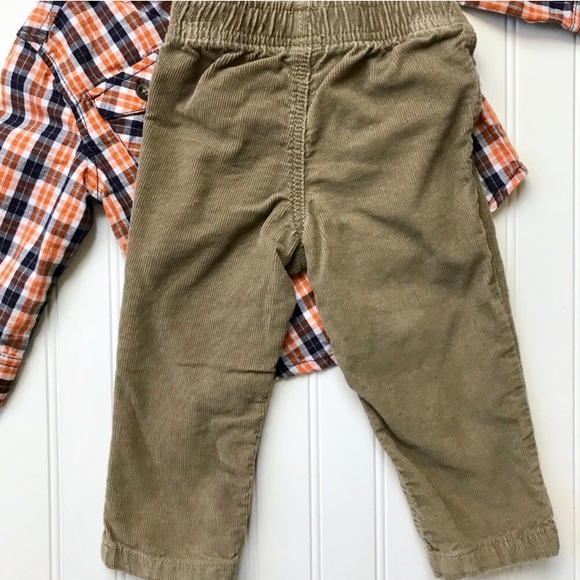 •Carters/Healthtex• plaid top/pant set - Picture 2 of 4